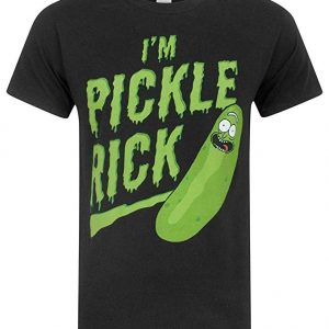 Camiseta Rick y Morty "I'm Pickle Rick" color negro y verde