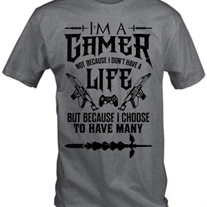 Camiseta soy gamer gris