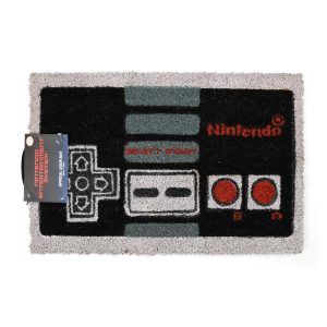 Nintendo NES Controller estera de coco felpudo 60x40cm gris negro
