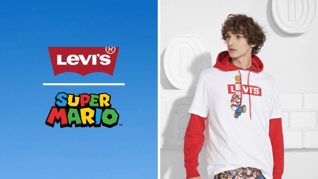Colaboración de Levi's con los personajes del videojuego Super Mario de Nintendo nos dan una ropa friki