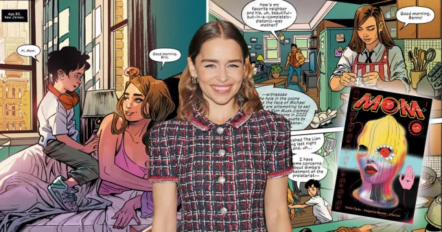 Emilia Carke, la famosa protagonista de Juego de tronos junto a imágenes de su nuevo cómic MOM, Mother Of Madness junta a Image Comics