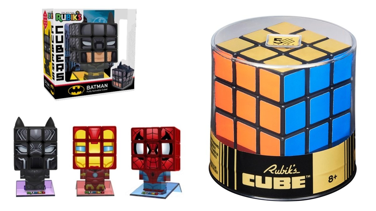 El Cubo Rubik celebra su 50 aniversario con Puzzles Temáticos de Batman y Marvel